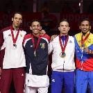 A második helyen végzett Tadissi Martial a Linzben megrendezett karate világbajnokságon