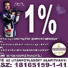 ELŐRE IS KÖSZÖNJÜK AZ 1 SZÁZALÉKOKAT