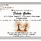 Fekete Gábort a Farkasréti temetőben búcsúztatjuk!