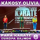 KÁKOSY OLÍVIA PARA EURÓPA-BAJNOK