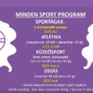 MINDEN SPORT PROGRAM A LEENDŐ ELSŐSÖKNEK