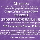 ÚJPESTI SPORTKRÓNIKA I-II. KÖNYVBEMUTATÓ